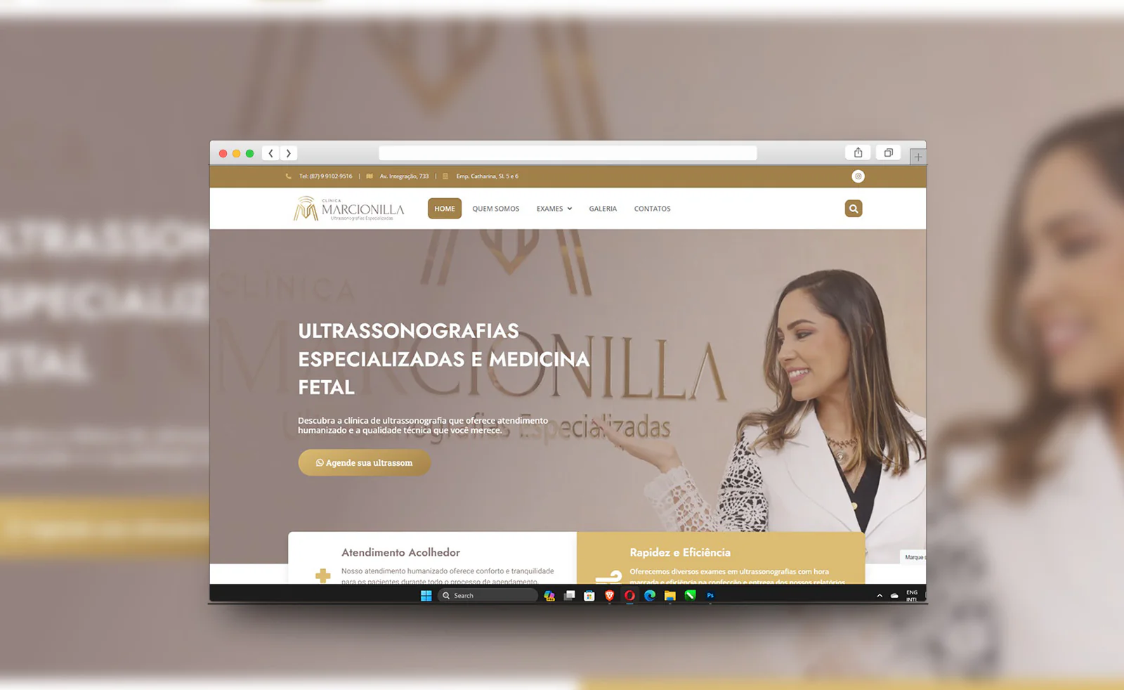 capa site mockup portfolio clinica marcionilla